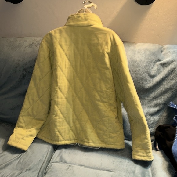 Cherokee light green XXL quilted padded jacket missing zipper - Picture 3 of 5